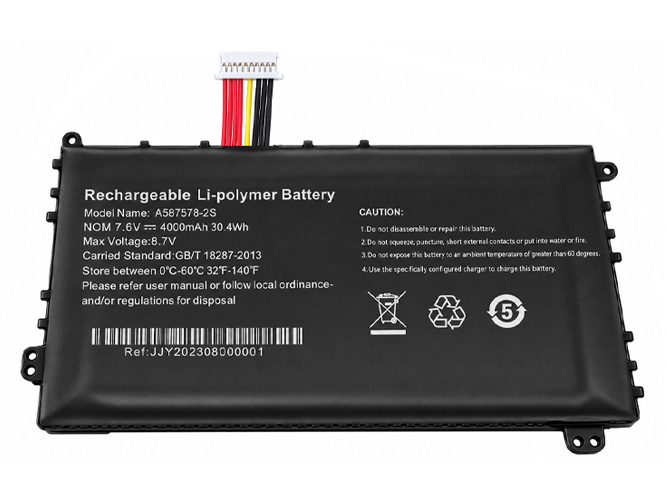 AXIOO 587578 replacement battery